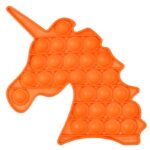 Анти-стрес играчка Pop It - еднорог - Оранжев